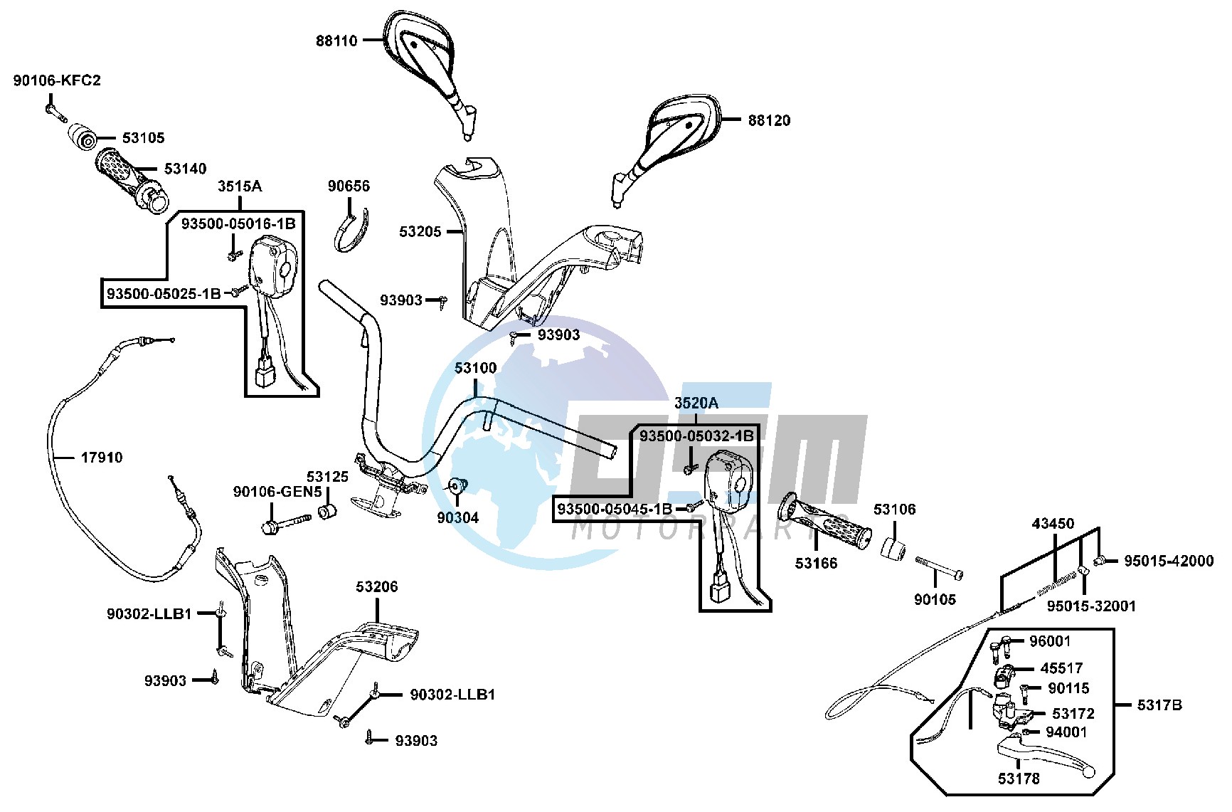 Handle Steering - Handle Cover