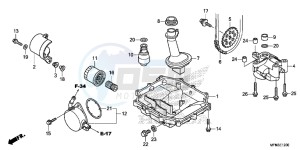 CB1000RE CB1000R E drawing OIL PAN/ OIL PUMP