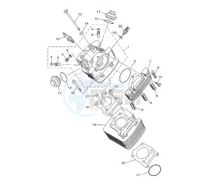 YBR 125 drawing CYLINDER AND HEAD