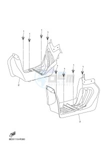 YFM90R YFM09RYXH (BD39) drawing STAND & FOOTREST