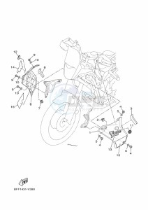 XTZ690 TENERE 700 (BFF2) drawing COWLING 2