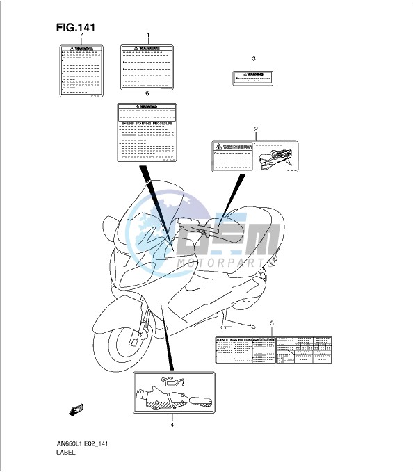 LABEL (AN650AL1 E19)