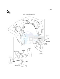 KVF 750 E [BRUTE FORCE 750 4X4I NRA OUTDOORS] (E8F-E9FA) E9F drawing FLAP