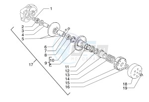 Skipper 125-150cc drawing Driven pulley shaft