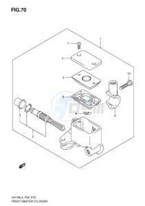 UH125 BURGMAN EU drawing FRONT MASTER CYLINDER