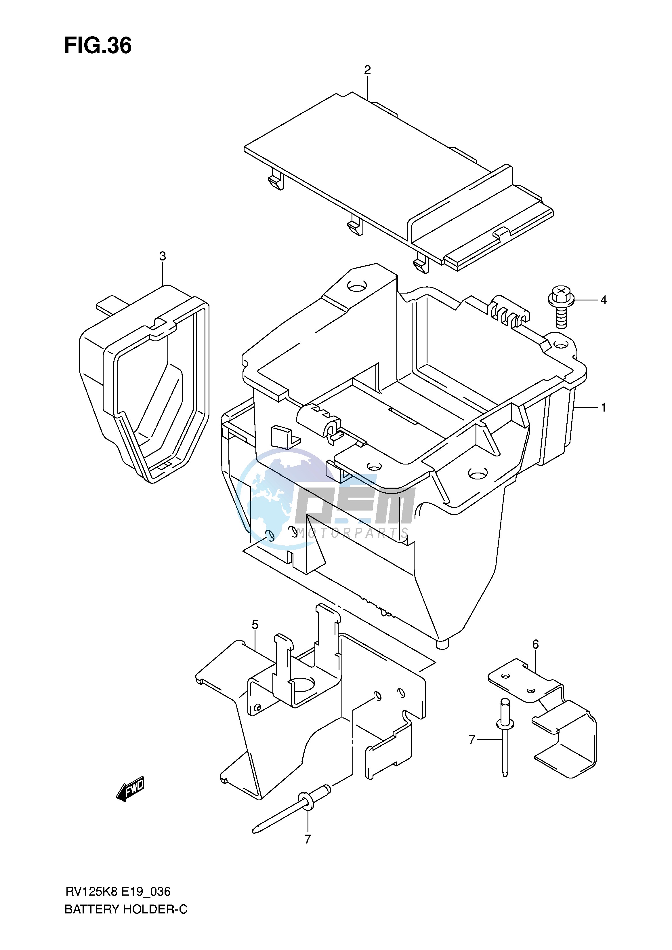 BATTERY HOLDER