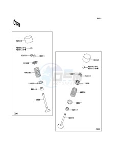 NINJA ZX-10R ZX1000D6F FR GB XX (EU ME A(FRICA) drawing Valve(s)