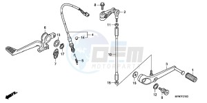 CB1000RC drawing PEDAL