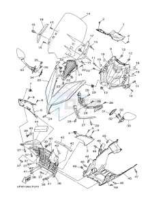 XP500A T-MAX 530 (2PWC) drawing WINDSHIELD