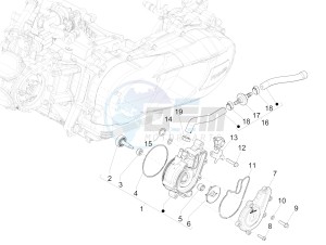 Medley 150 4T ie ABS (APAC) drawing Cooler pump