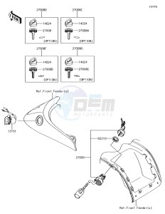 BRUTE FORCE 750 4x4i EPS KVF750GGF EU drawing Ignition Switch