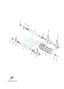 MTN250 MTN-250 MT-250 (B046) drawing SHIFT CAM & FORK