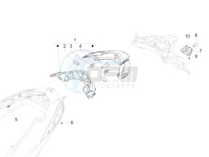 Liberty 50 iGet 4T 3V 25kmh (EMEA) drawing Rear headlamps - Turn signal lamps