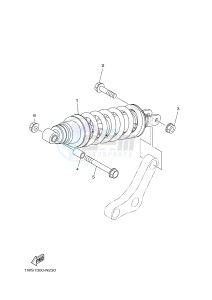 MT07A MT-07 ABS 700 (1XB5 1XB7) drawing REAR SUSPENSION