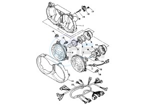 XTZ SUPER TENERE 750 drawing HEADLIGHT