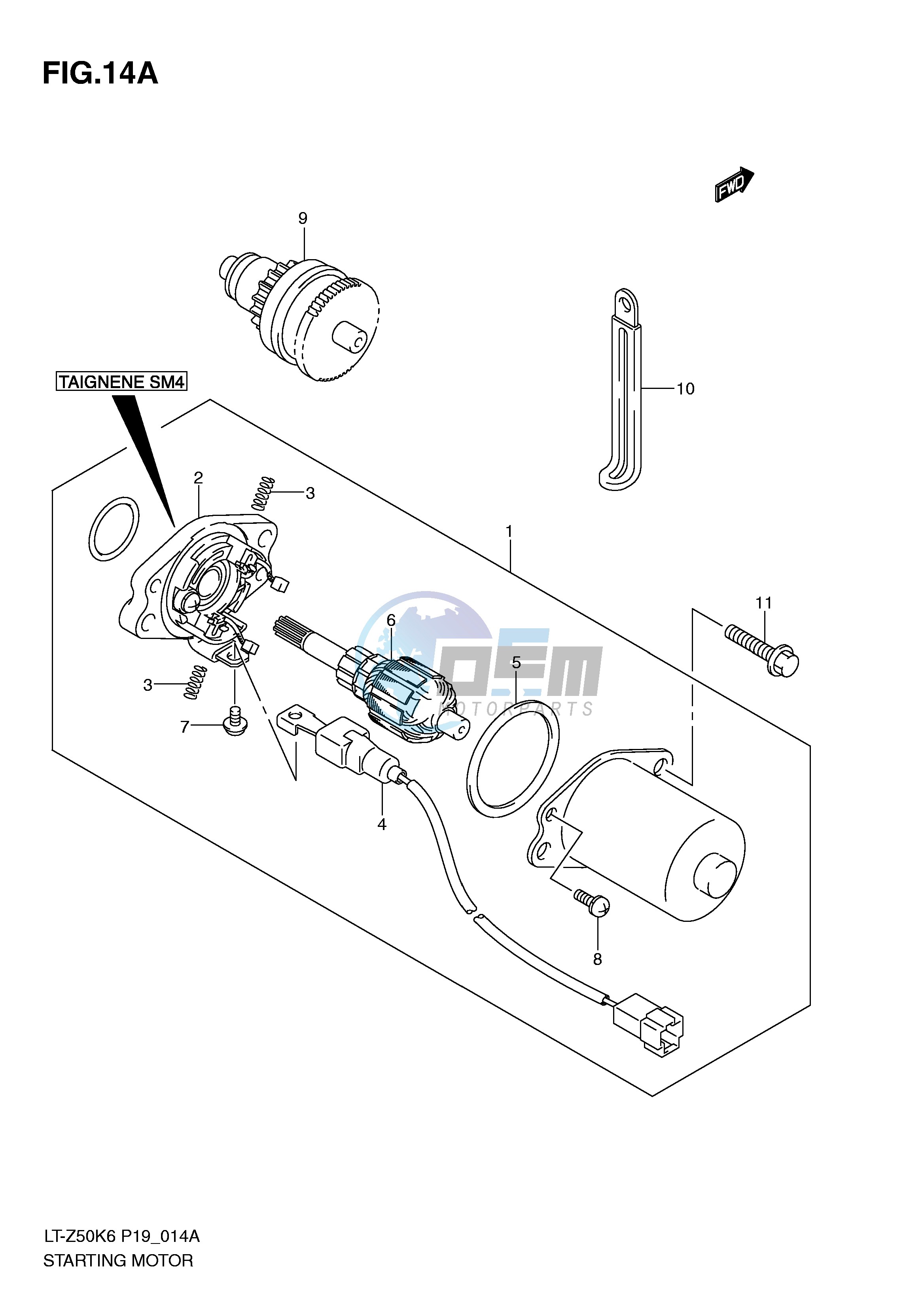 STARTING MOTOR (MODEL K8 K9 L0)