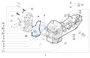 X9 500 Evolution (USA) drawing Crankcase