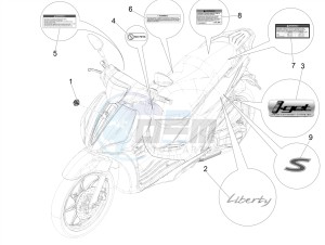 Liberty iGet 50 4T 3V (NAFTA) drawing Plates - Emblems