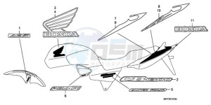 CB1300A9 Europe Direct - (ED / ABS MME TWO) drawing MARK (CB1300/CB1300A)