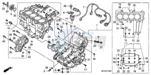 CBF1000TA UK - (E / ABS MKH) drawing CRANKCASE