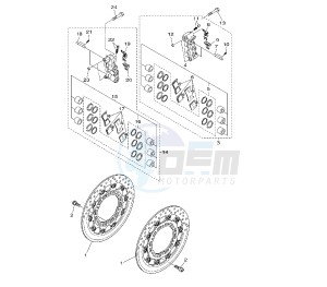 MT-01S 1700 drawing FRONT BRAKE CALIPER