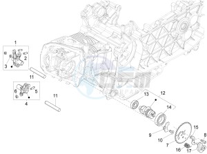 LX 150 4T 3V IE NOABS E3 (APAC) drawing Rocking levers support unit