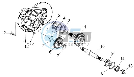 Rear wheel shaft