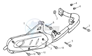 JET BASIX 50 drawing EXHAUST