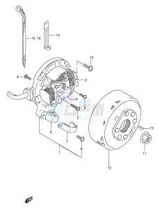 RMX250 (E1) drawing MAGNETO