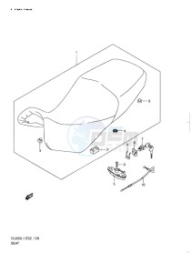 DL650 ABS V-STROM EU-UK drawing SEAT