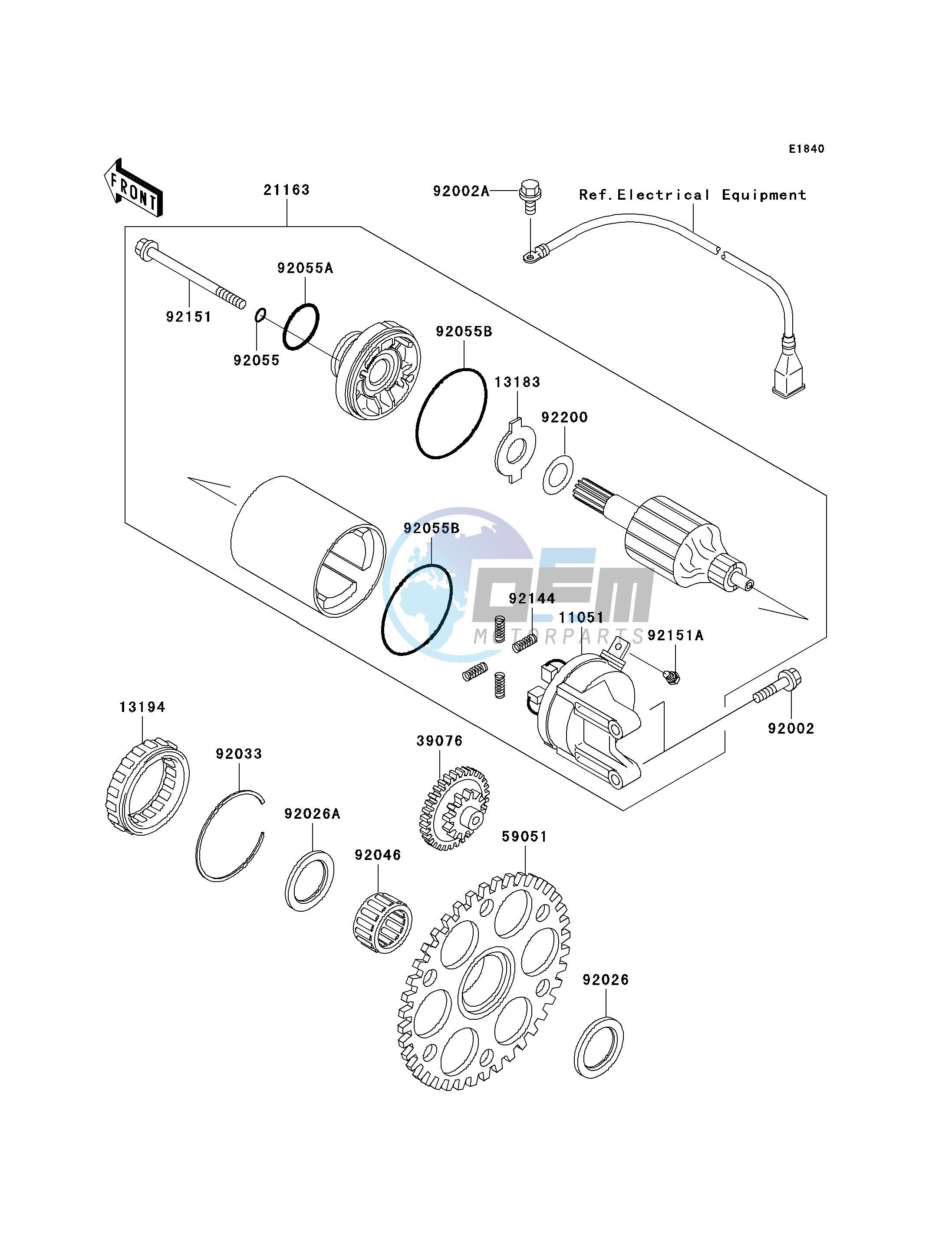 STARTER MOTOR-- JH1200-A1_A2- -