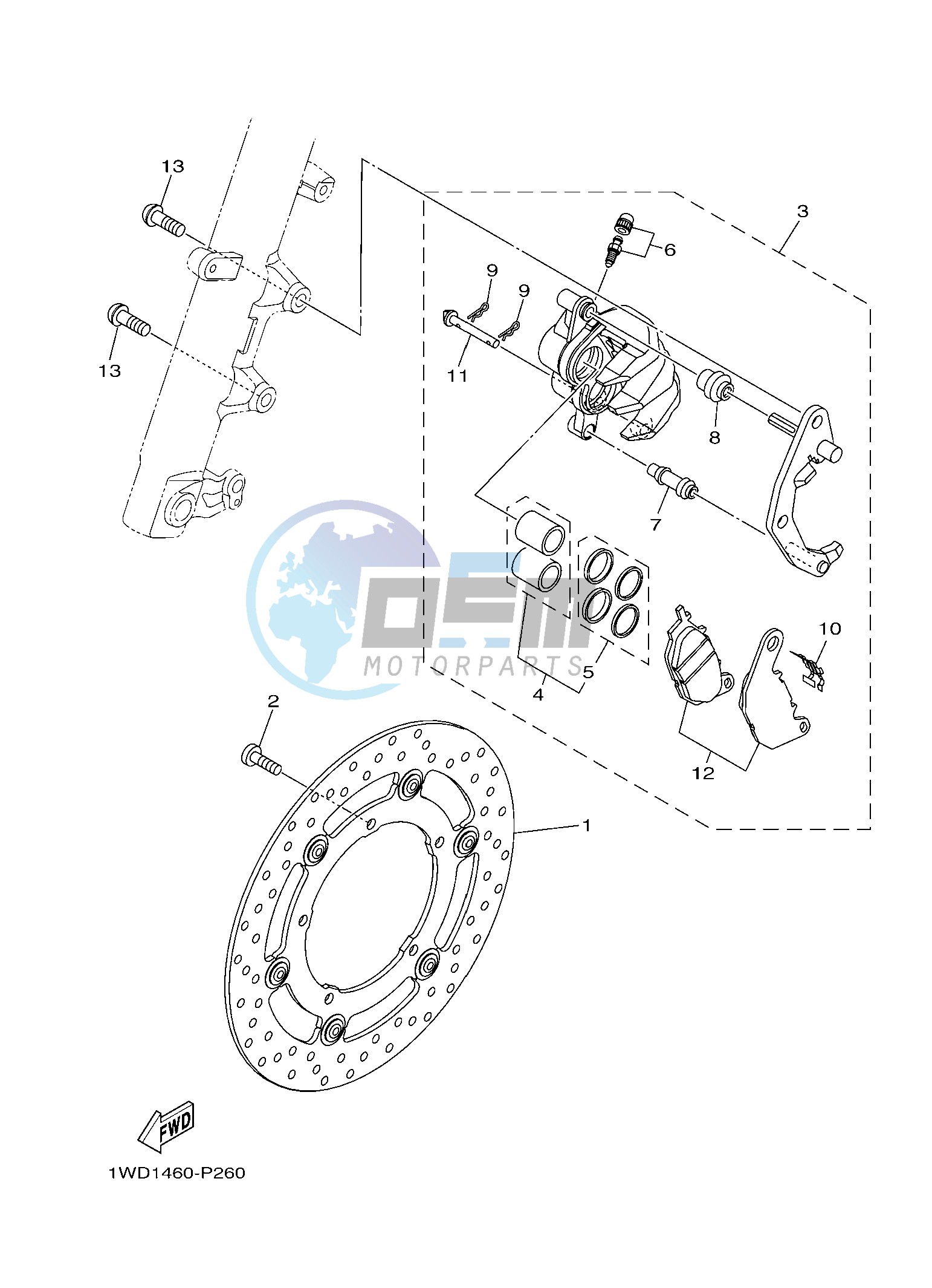 FRONT BRAKE CALIPER