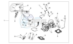 SXV 450 SXV 450-550 STREET LEGAL drawing Throttle body