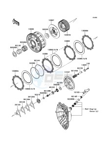 NINJA ZX-6R ZX600R9F FR GB XX (EU ME A(FRICA) drawing Clutch