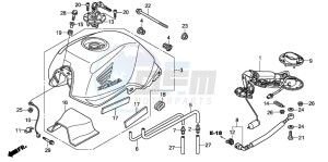 CBF1000T drawing FUEL TANK/FUEL PUMP