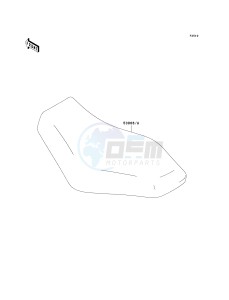 KVF 750 B (BRUTE FORCE 750 4X4I) (B6F-B7FA) B7FA drawing SEAT