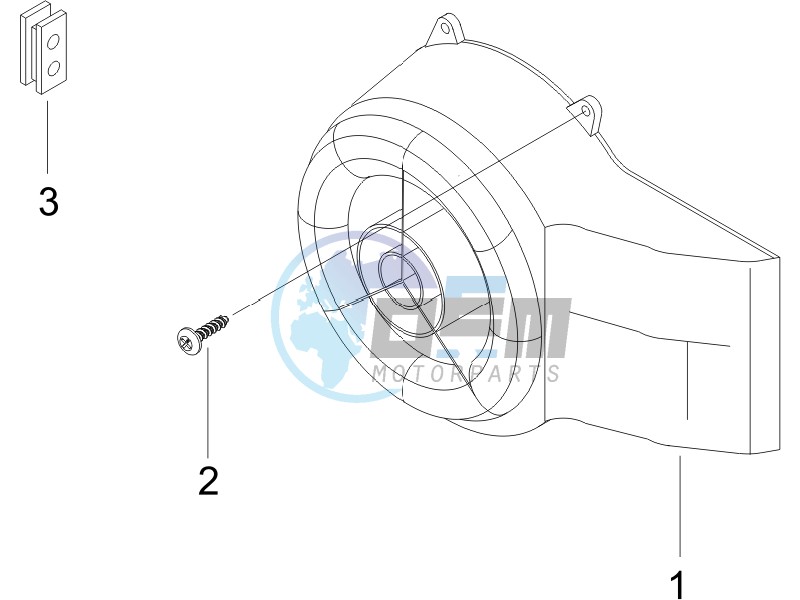 Flywheel magneto cover - Oil filter