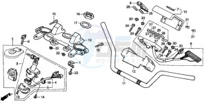 CBX750P2 drawing HANDLE PIPE/TOP BRIDGE