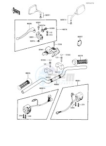 KZ 750 L [L3] drawing HANDLEBAR