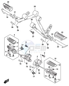 DL1000A drawing FOOTREST