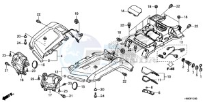 TRX500FM6F TRX500FM Australia - (U) drawing FRONT FENDER