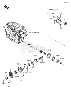 BRUTE FORCE 750 4x4i EPS KVF750HGF EU drawing Front Bevel Gear