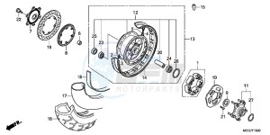 VT750CSC drawing REAR WHEEL (VT750C2S/ CS)