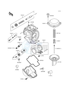 ZX 900 B [NINJA ZX-9R] (B4) [NINJA ZX-9R] drawing CARBURETOR PARTS