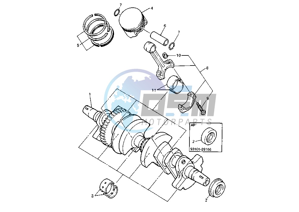 CRANKSHAFT PISTON