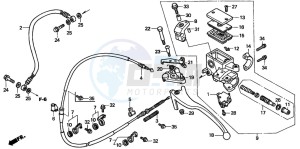 FES250 FORESIGHT drawing REAR BRAKE MASTER CYLINDER