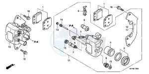 TRX420FAC drawing FRONT BRAKE CALIPER