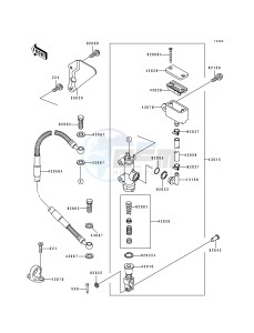 KX 125 J [KX125] (J1) [KX125] drawing REAR MASTER CYLINDER