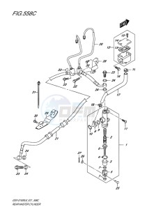 GSX-S 1000 drawing REAR MASTER CYLINDER (ABS MODELS)