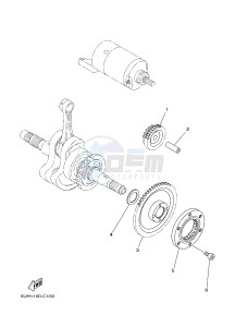 YFM350A YFM35GTXH GRIZZLY 350 2WD (B149) drawing STARTER CLUTCH